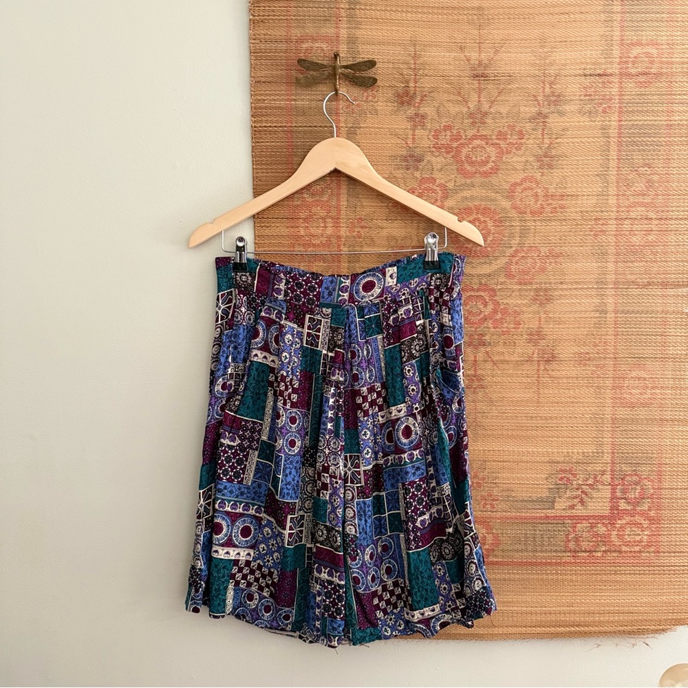 Vintage Crinkle Textured Patchwork Patterned High… - image 1